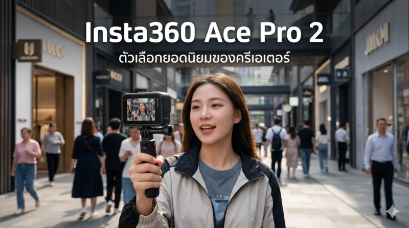 รวมกล้อง Action Camera 5 รุ่นยอดนิยม ปี 2026 ที่นำไปจำนำแล้วได้ราคาสูง 3 คอนเทนต์ครีเอเตอร์ใช้งาน Insta360 Ace Pro 2 สำหรับถ่ายวล็อกและสร้างวิดีโอออนไลน์ กล้อง Action Camera ที่ได้รับความนิยมในกลุ่มครีเอเตอร์และมีราคาจำนำน่าสนใจ