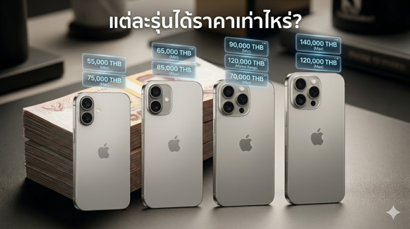 จำนำ iPhone 17 ได้กี่บาท? เทคนิคได้ราคาสูงสุด 1 Phone 17 สภาพสวย พร้อมนำจำนำได้ราคาสูง 2026